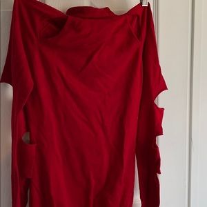 Sweater with cutouts